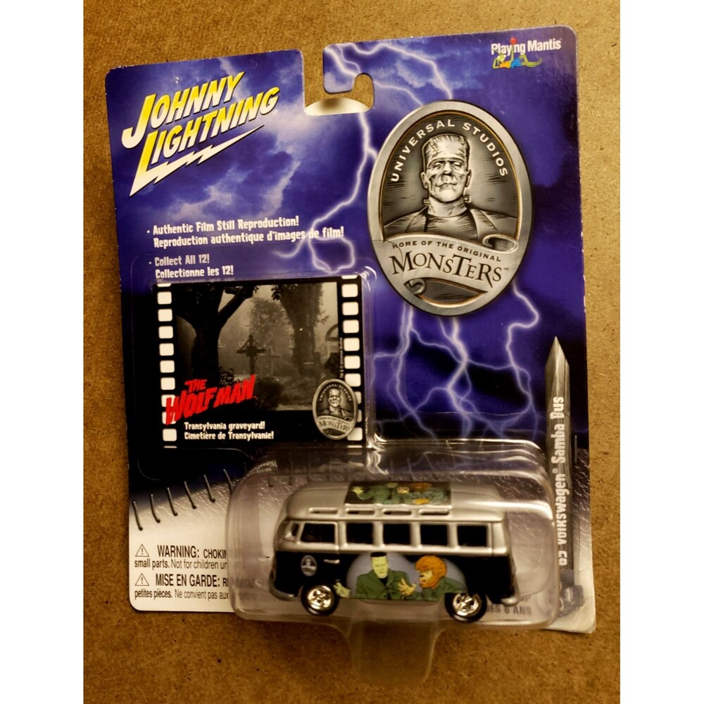 Johnny Lightning '65 VOLKSWAGEN SAMBA BUS THE WOLFMAN Universal Studios Monsters